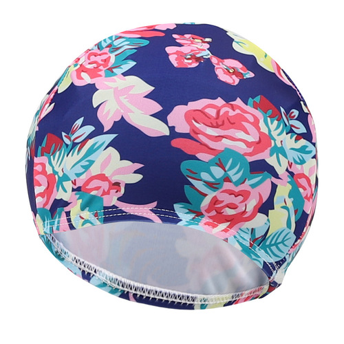 Children's cartoon cloth cap, digitally printed cute swimming cap for boys and girls, comfortable and non-retractable swimming pool high-elastic swimming cap