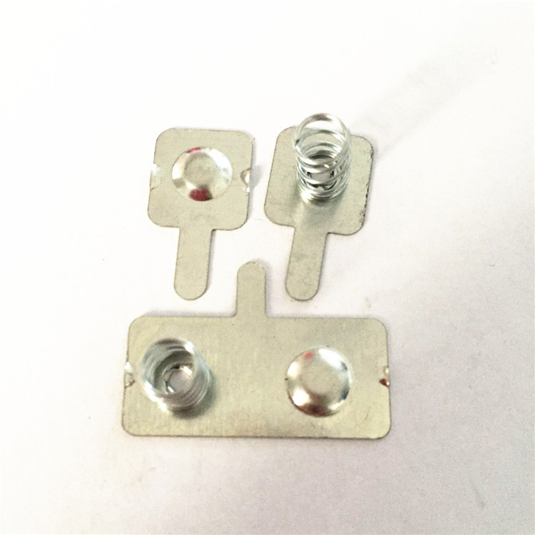 厂家生产2节5号电池盒3件套导电弹簧片 AA电池盒金属弹片