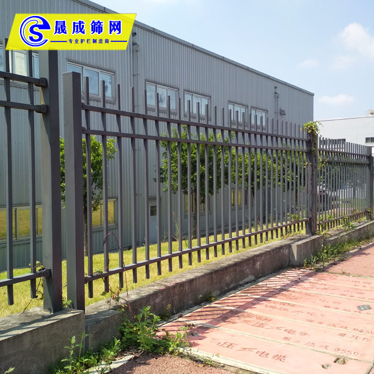 学校锌钢护栏源头工厂物流园金属围墙栏杆拍尖小区防爬隔离围栏