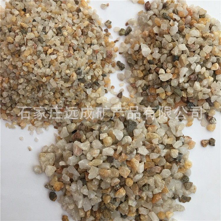 批发石英砂颗粒水处理用过滤滤料草坪填充喷砂除锈景观装饰沙盘沙