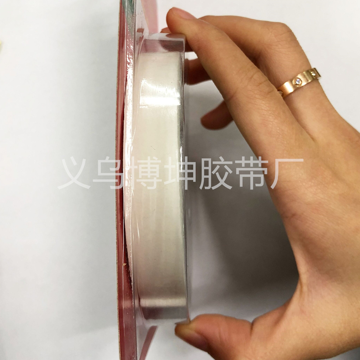 Ventas directas de fábrica fuerte ordinario suave espuma película blanca espuma blanca de doble cara cinta 1,7 cm diámetro 10,3 cm