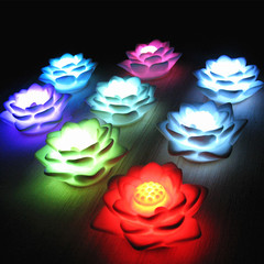 Factory Direct Supply LED Frosted Jellyfish Night Light with Battery Activity Decorative Light Multicolor Lotus and Water Lily Night Light Wholesale