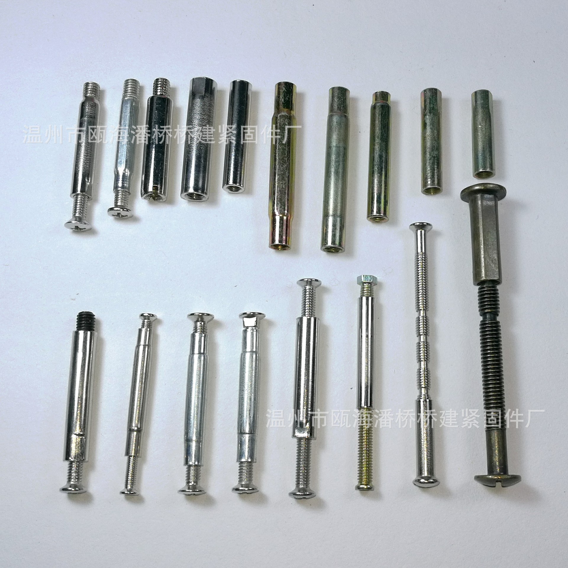 廠家直供面板連接管套管把手連接管鎖具配件加長螺母空心螺絲