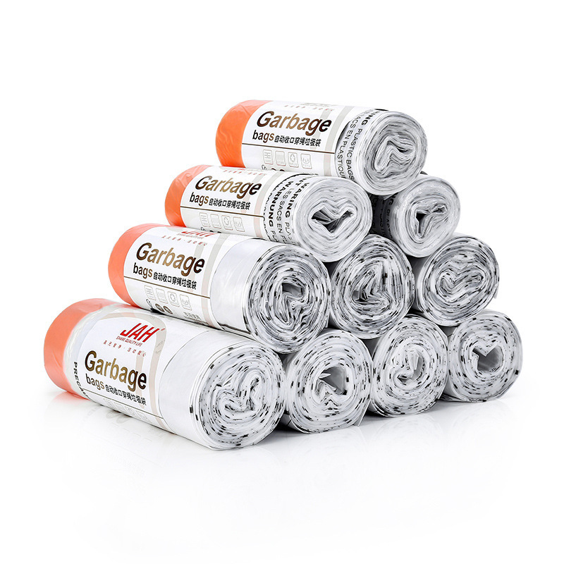 JAH Garbage Bag Drawdown Nail Portable Kitchen 30L Disposable Large Hotel Thickened Medium Plastic Bag