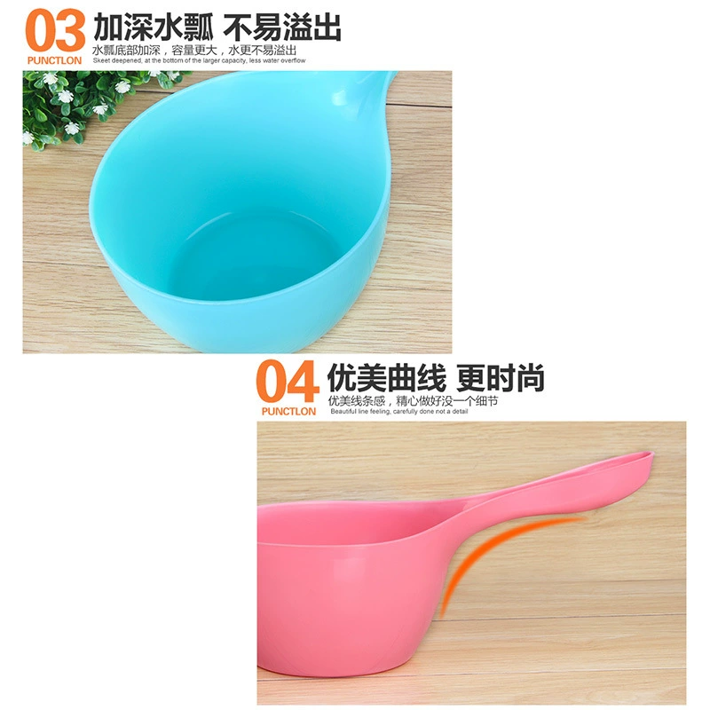 Plastic water ladle, increased thickness