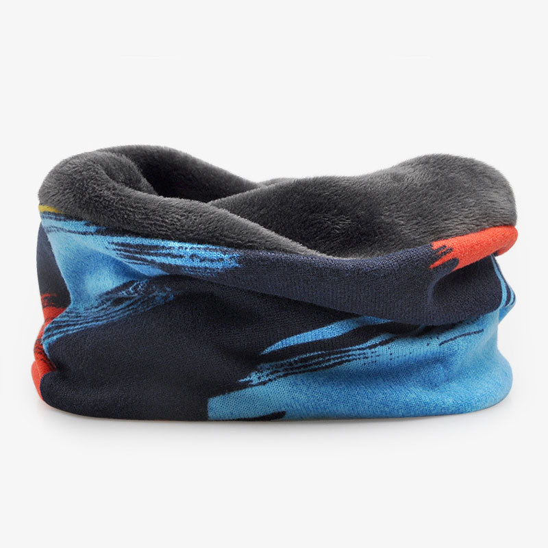 防风保暖围脖户外运动脖套骑行滑雪秋冬跑步帽子男女针织加绒头套