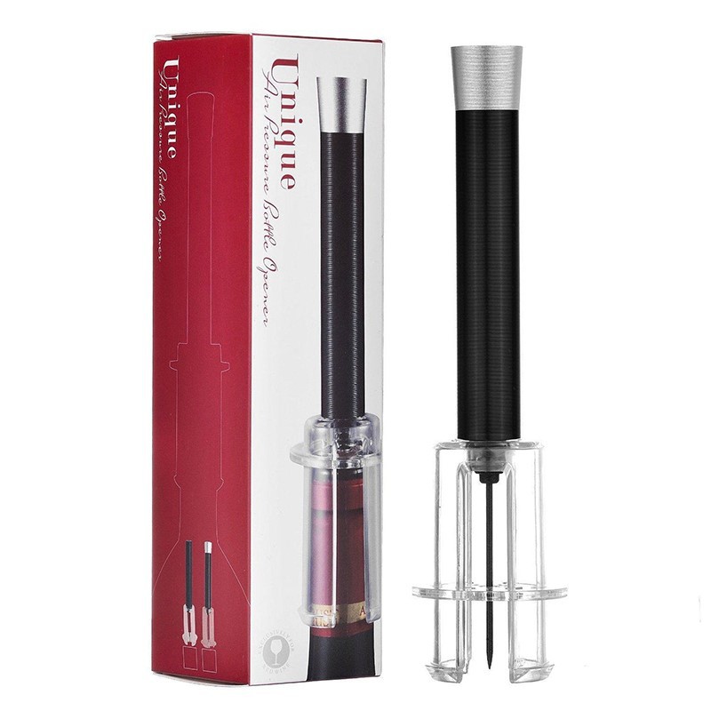 Abridor de botellas de vino a presión de aire traje de tubo de aluminio abridor de botellas de vino a presión de aire abridor de botellas traje al por mayor