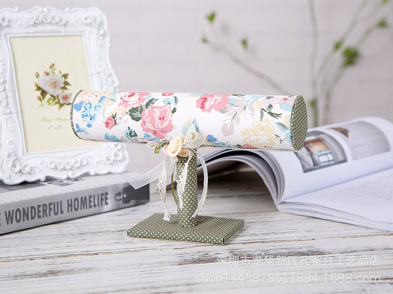 Bracelet Stand (LEEWEITAP) Velvet Jewelry Display, Resin & Fabric, 24×11×15 cm