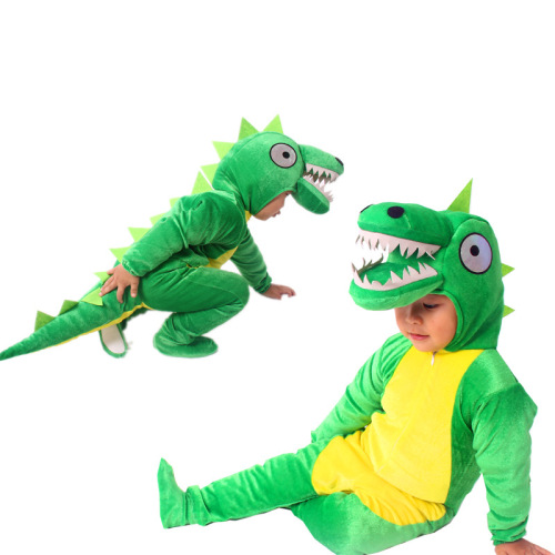 New children's stage drama set performance clothing cartoon Tyrannosaurus rex adult parent-child game photography performance clothing