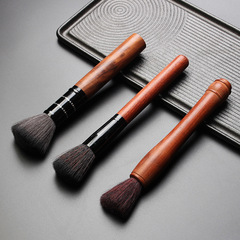Manufacturer wholesale rosewood pot pen, soft-bristled dual-purpose tea needle, tea knife, solid wood brush, tea set, stall, tea ceremony accessories