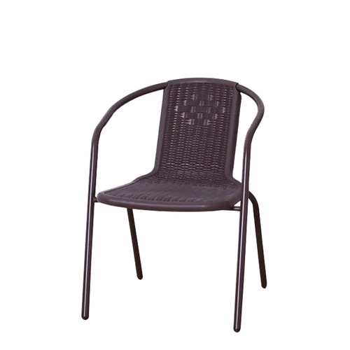 Metal backrest chair bar imitation bamboo armchair rattan chair leisure chair balcony table chair stool production and wholesale