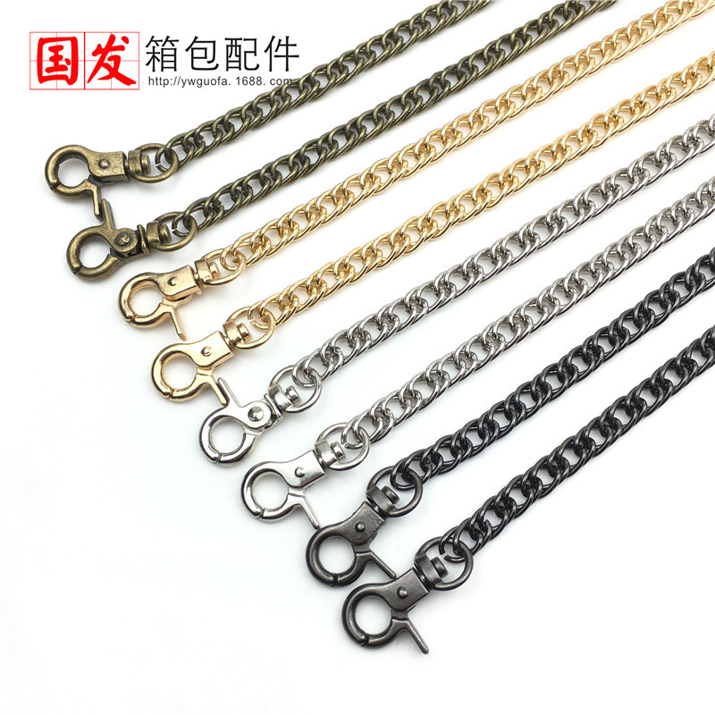 120cm cadena densa doble cadena tejida de alta calidad abrazadera cadena accesorios de bolsa de oro