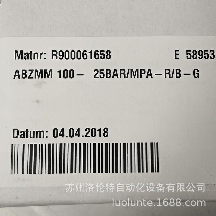 R900061658 ABZMM100-25BAR/MPA-R/B-G 压力表 / 全新原装