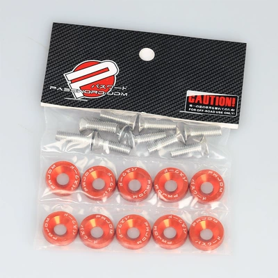 Other Car Modifications – plate frame screw decoration - orange