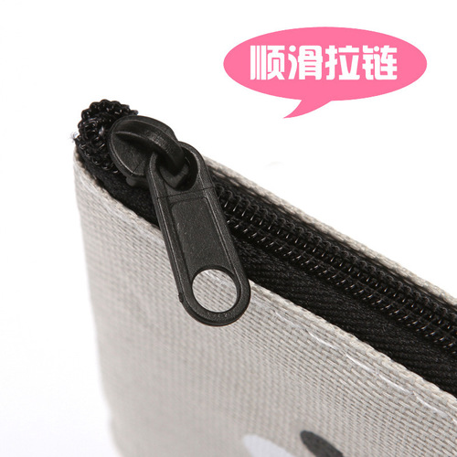 Factory direct sales cartoon simple Oxford cloth pencil bag storage bag for primary and secondary school students, creative large-capacity pencil box