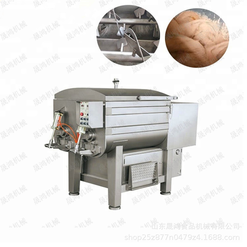 肉馅搅拌设备 大型商用香肠猪肉肠搅拌机 电动双绞龙拌馅机器