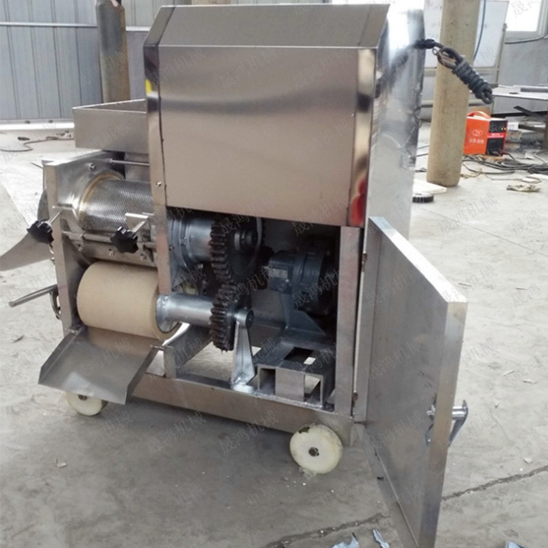 青岛鱼肉采肉机骨肉分离机 鲢鱼采鱼泥去刺机 鱼肉去刺机