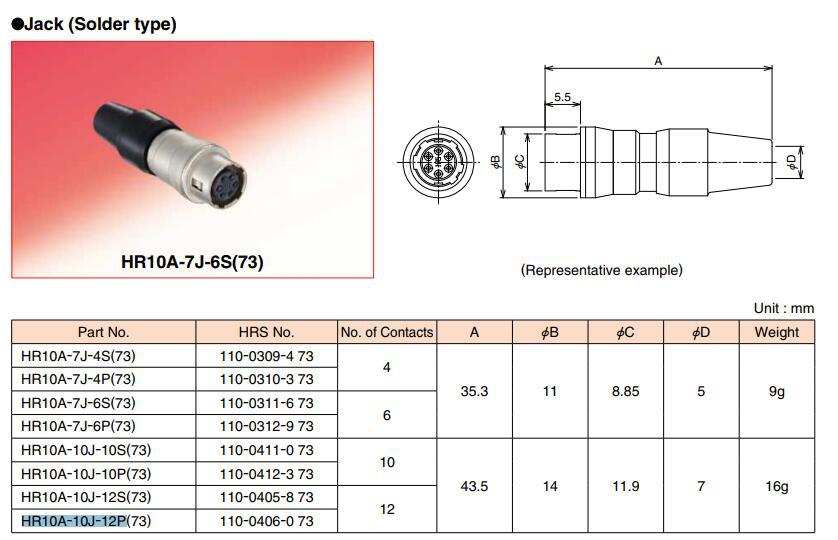 HR10A-10J-12P(74)Բ�������� ����HR10A���ղ�ͷ HRS���ݹ�Ӧ