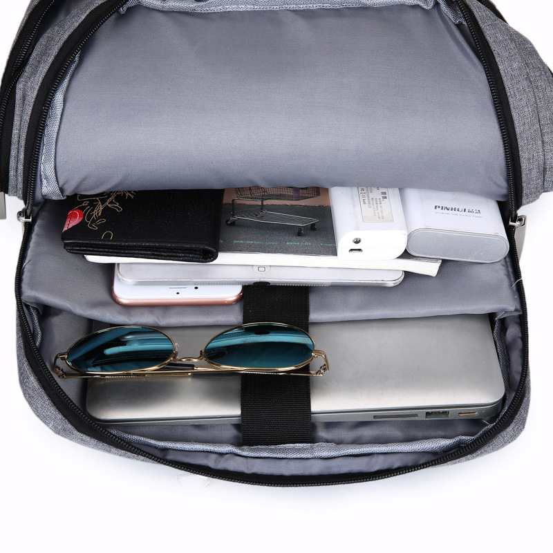 Mochila portátil de negocios de los hombres de gran capacidad bolsa de ordenador bolsa de viaje de las mujeres mochila impresa logo bolsa de regalo