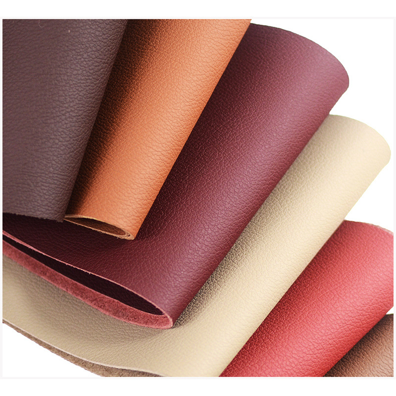 真超纤维汽车革超纤PU荔枝纹人造皮料皮革面料真皮座椅沙发革皮具