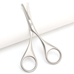 Dazhan stainless steel round head safety men's nose hair trimmer nose hair scissors beauty makeup small scissors tools wholesale