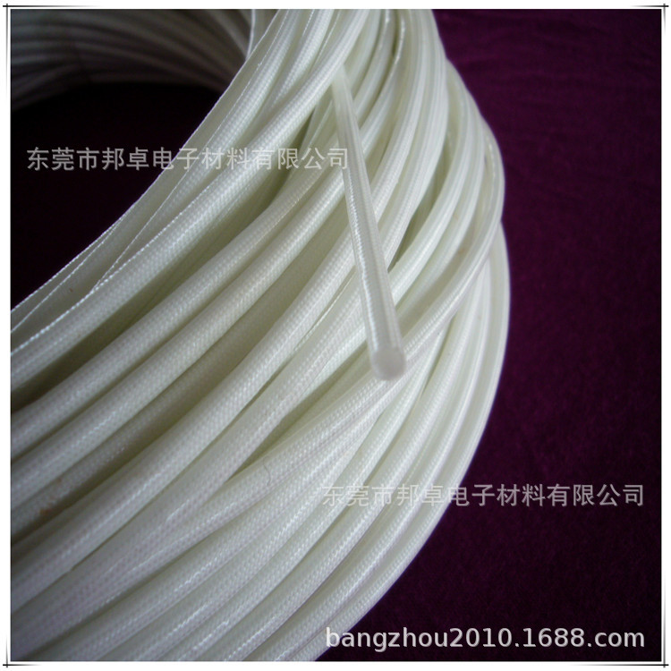 绝缘耐高温防火2500V玻纤套管 高温套管 纤维套管 矽质管