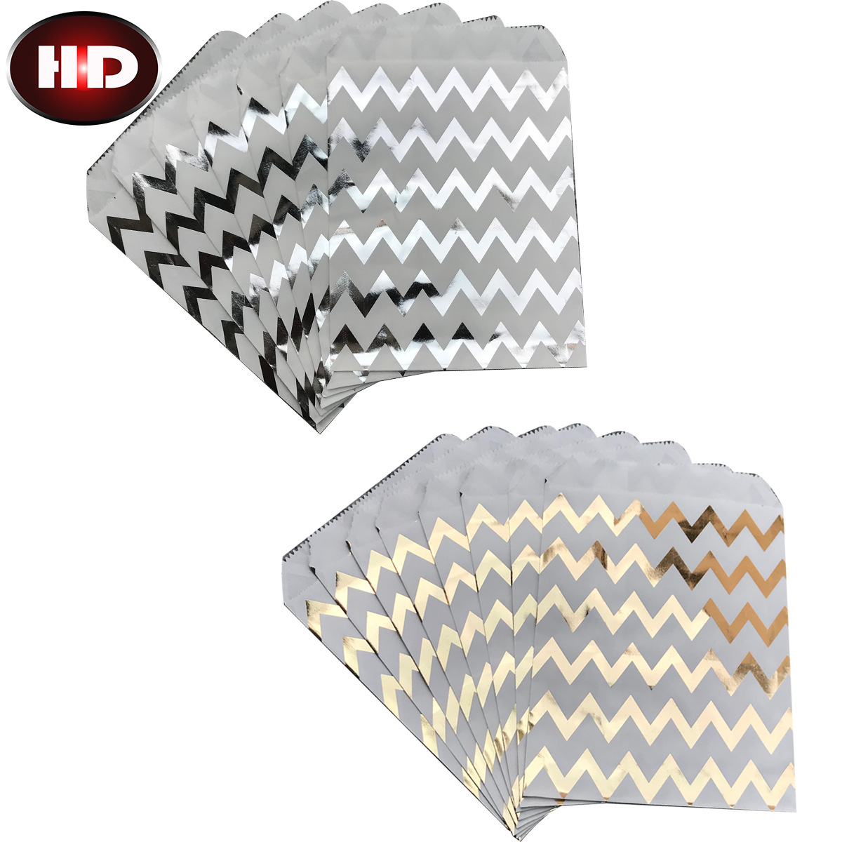  Bolsas de papel para regalo biodegradables, 13x18 cm  