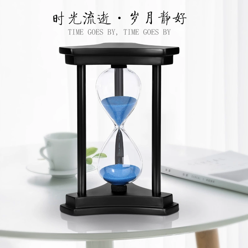 Creative decorations from natural wood for living room, hourglass, timer