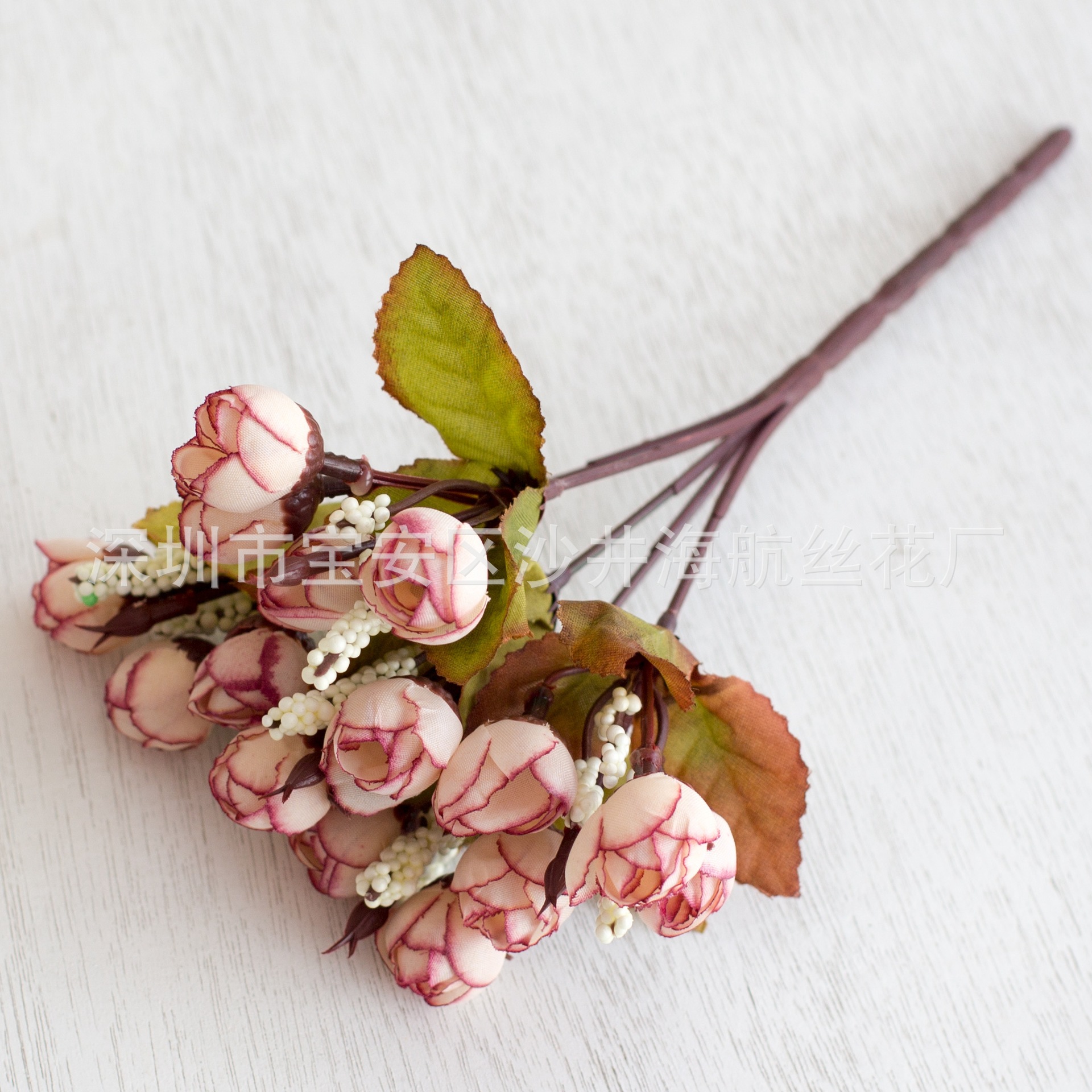 15 mini rosas 15 otoño brotes de perlas Rose Buds brotes de estrellas flor artificial Flor de seda flor falsa