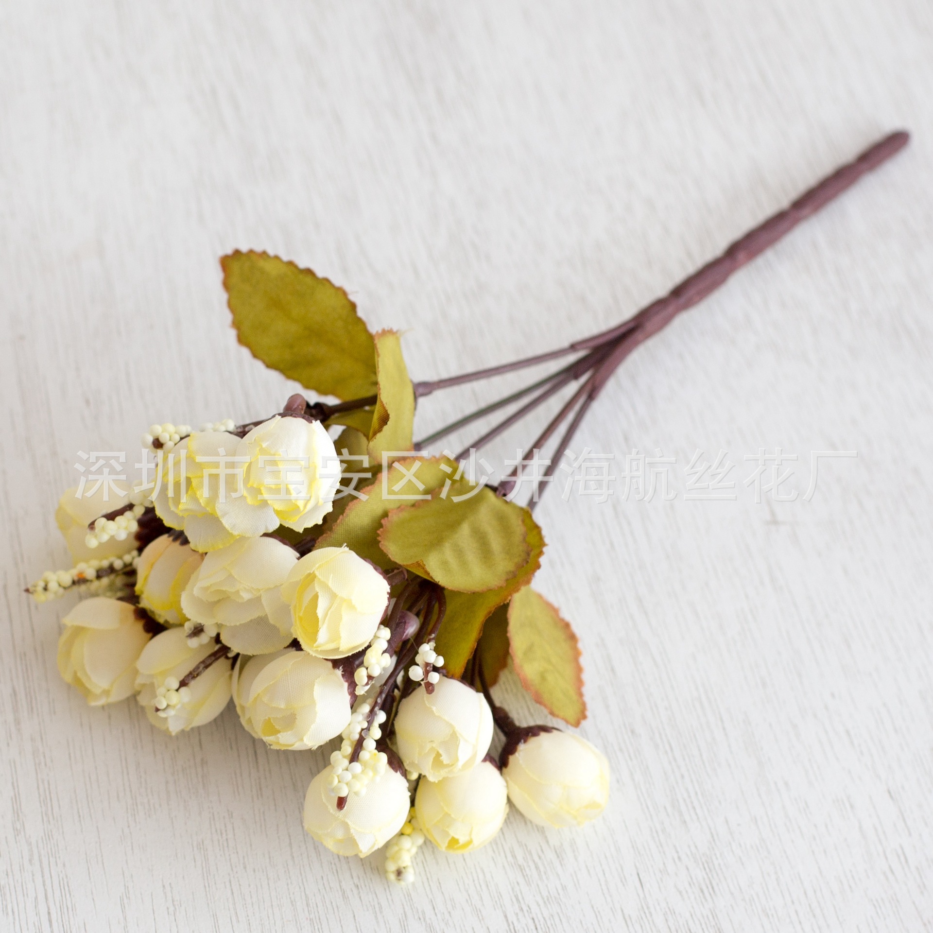 15 mini rosas 15 otoño brotes de perlas Rose Buds brotes de estrellas flor artificial Flor de seda flor falsa