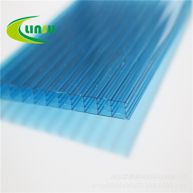 厂家销售 河北PC阳光板 车棚四层PC板  车间隔断采光阳光板