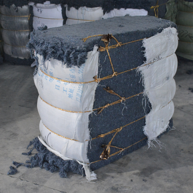 厂家直销100kg包装再生涤纶纤化纤杂棉 隔音材料 大量现货批发