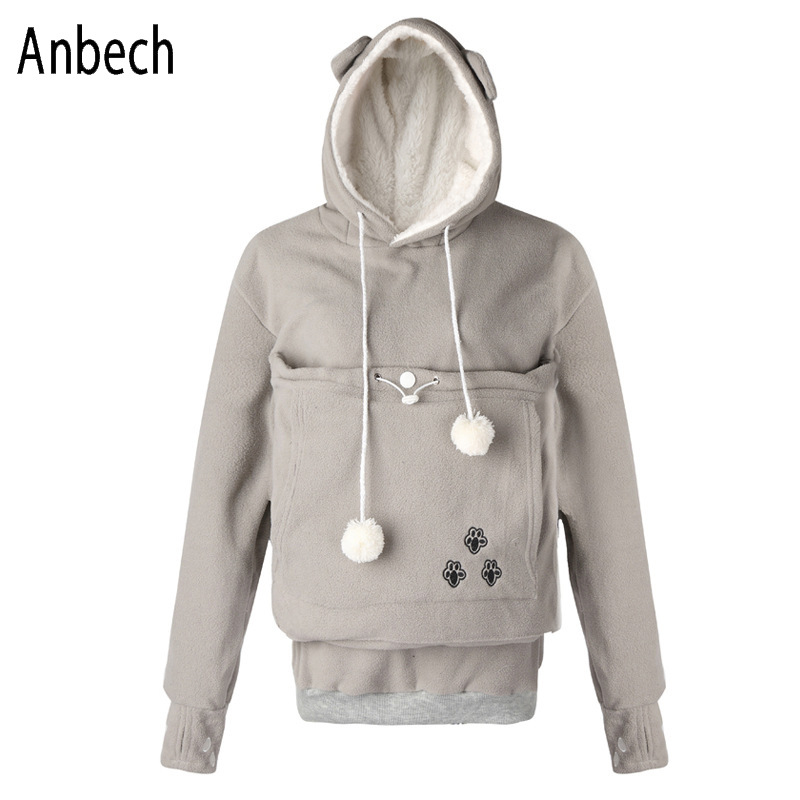 Sudadera con capucha para mascotas (perros y gatos) con forro polar grueso, éxito de ventas transfronterizo, estilo europeo y americano, informal y popular para mujer
