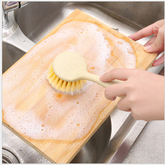 Kitchen cleaning dish brush hanging oil-resistant long handle pot scrubber stove cleaning brush for washing dishes and pots