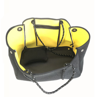 Factory supply diving material beach bag punch mother and child mummy portable beach bag leisure shopping rope hanging bag