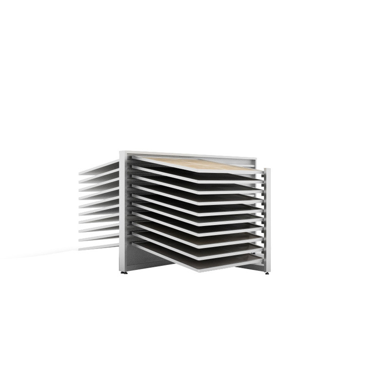 厂家制造 斜躺式瓷砖展架 展柜 价格瓷砖展示架