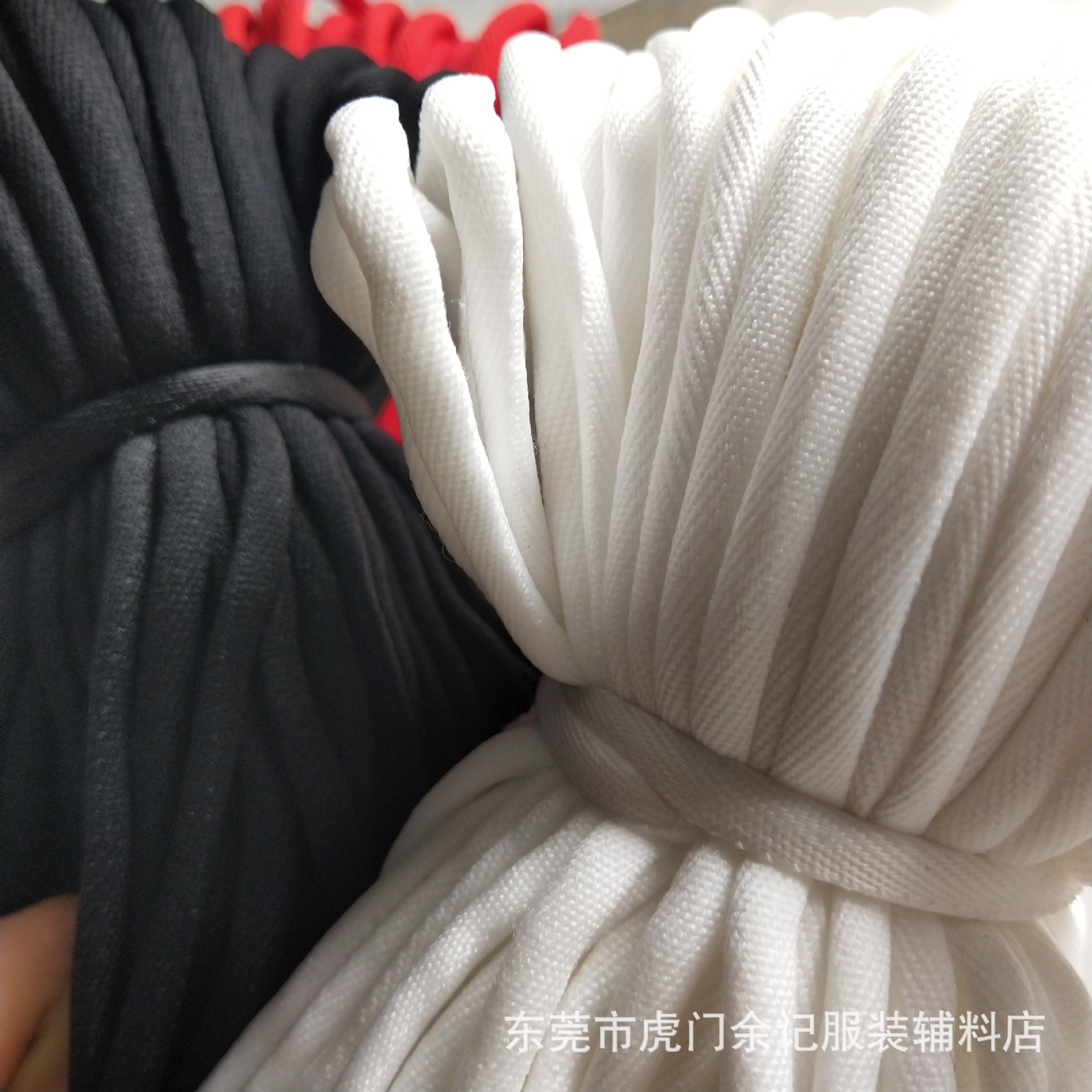 圆尼龙绳提花电脑绳实芯服装抽绳棉花包芯绳柔软拉绳批发厂家