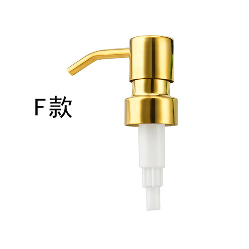 Wholesale stainless steel rose gold spray head electroplating pump head shampoo press head spray head nozzle 304