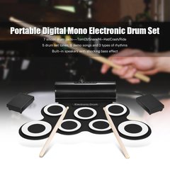 Handheld Drum Kit Foldable USB Jazz Drum Support Charging DTX Game Dual Speakers Portable Electronic Drum