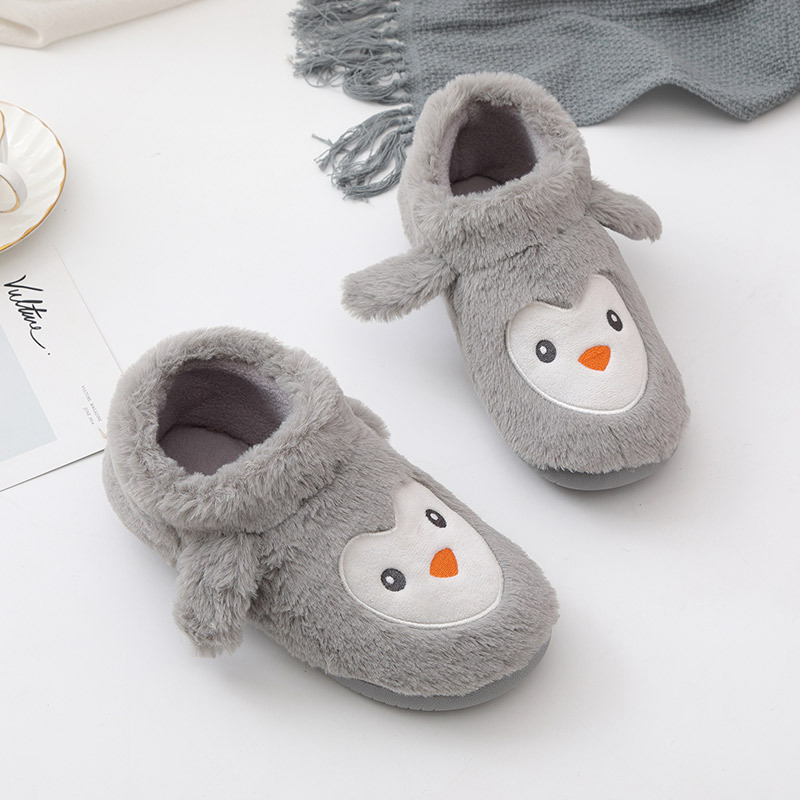 Autumn and Winter cross-border Amazon new warm home non-slip wear-resistant imitation rabbit fur foreign trade cotton slippers factory wholesale