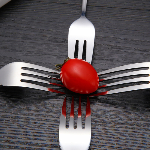 Wholesale 1010 Series Stainless Steel Tableware Western Knife Fork Steak Knife Fork Dinner Knife Student Home Use Fruit Fork