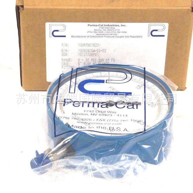 原装100NTM01B23型号通过CE认证压力表 PERMA-CAL品牌仪器仪表