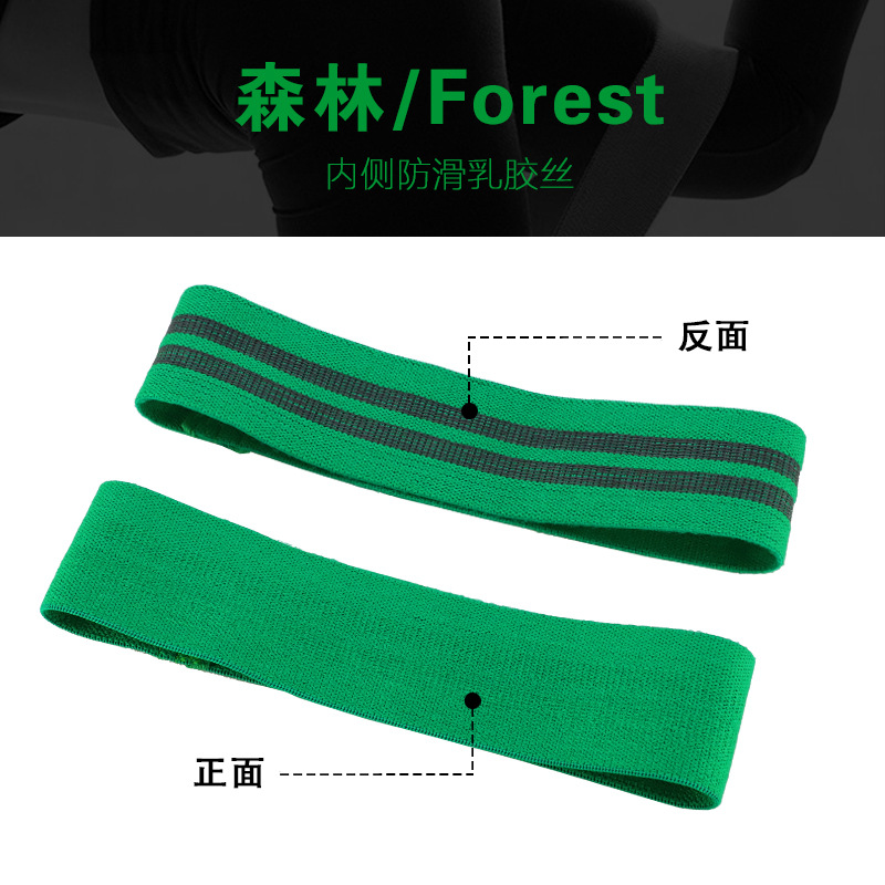 Banda de tensión de algodón Yoga transfronteriza Abuso del círculo de la cadera Anillo de cadera en cuclillas banda elástica no fácil de deslizar banda de resistencia