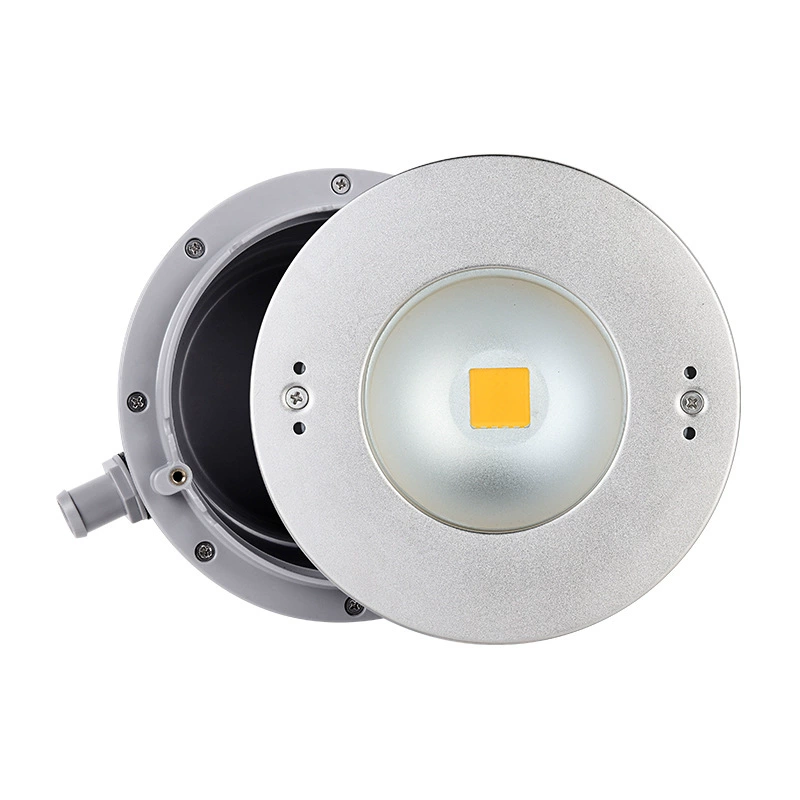 LED встроен в нержавеющую сталь подводная лампа SPA для плавательного бассейна, наружная встроенная ландшафтная лампа для бассейна с buried лампами RGBW яркие