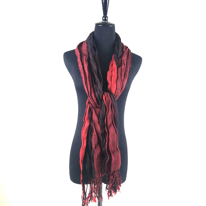 Extra‑Long Faux Fur Scarf with Tassels, Elegant Plaid Shawl, 200 × 62 cm