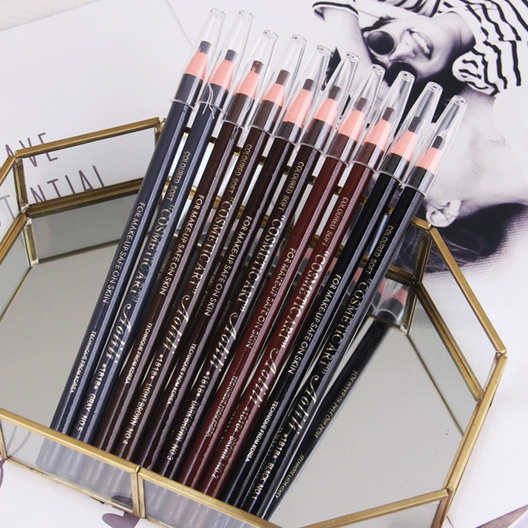 Водостой pencil- eyebrow карандаш, съёмная основа и шнур, многоцветные оттенки (чистый вес 0.012 кг)