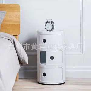 Mini small bedside cabinet simple modern bedroom corner cabinet storage cabinet multifunctional round storage cabinet