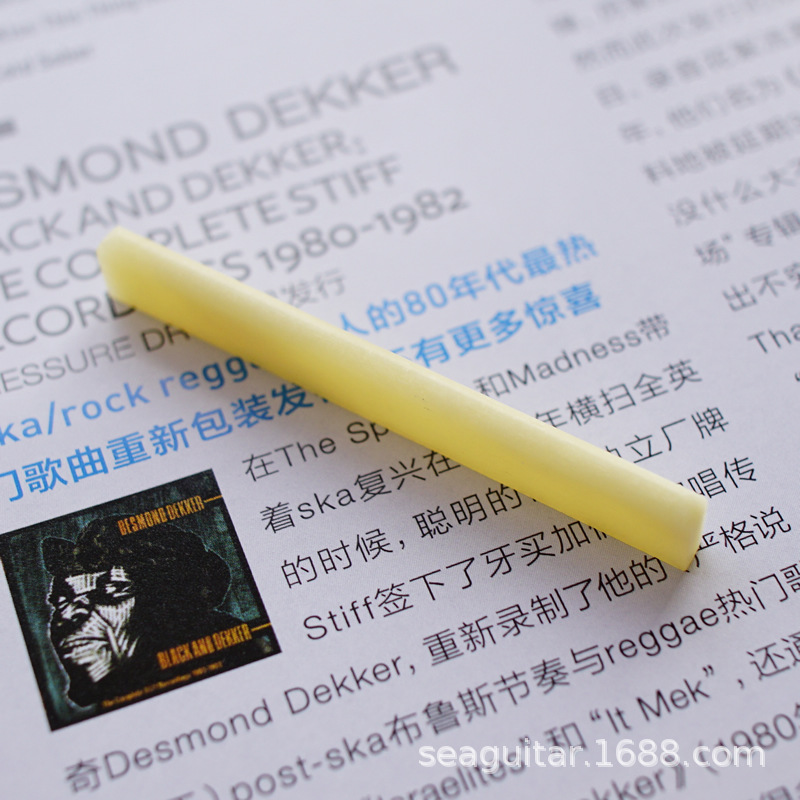 Hueso de buey natural Camel hueso piano almohada puente folk guitarra cuerda almohada ukulele adecuado para Martin estilo