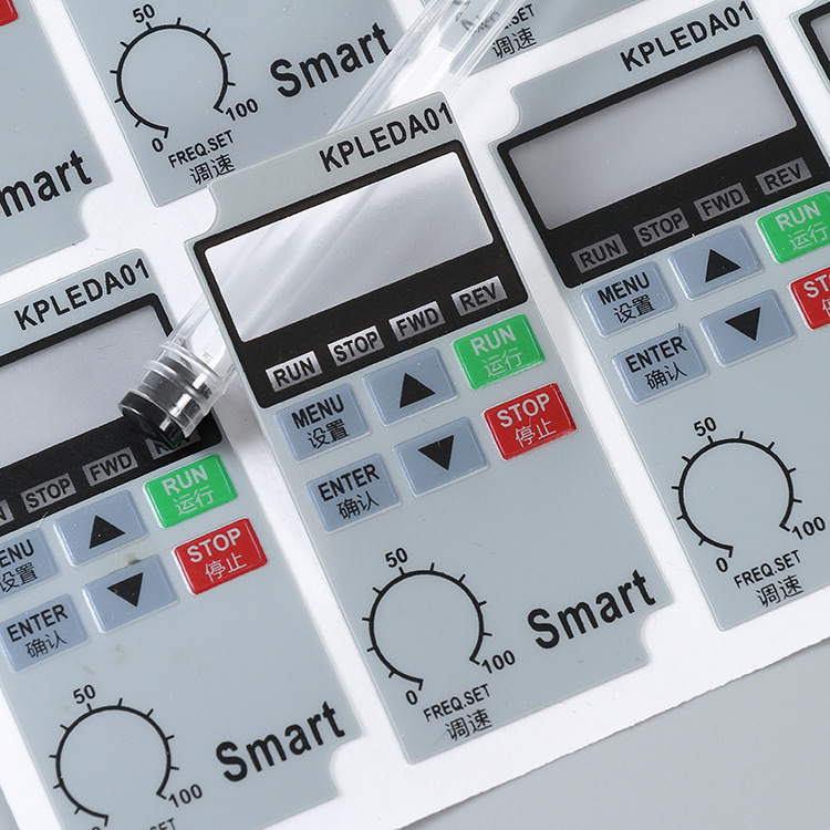 Manufacturer Pvc Plastic Sheet Self-Adhesive Sticker Customized Thickeneded Waterproof Advertising Label Silk Screen Button Surface Sticker Nameplate