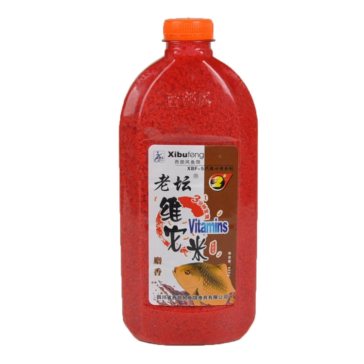 Западный стиль приманки для рыбалки Старый загар Vita Rice 2# мускус гнездо материалы красный и жёлтый рис дробленая пшеница наживка 800г